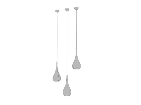 水滴吊灯3D模型设计